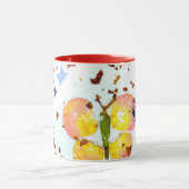 Starry Butterfly, Red ringer 11oz mok koffie/thee (Midden)