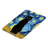 Starry Cat Night Magnet Magneet (Linkerzijde)