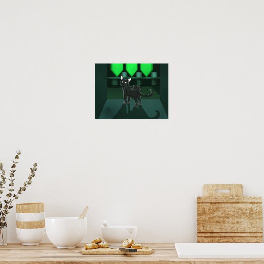 Starry Cat Poster (Keuken)