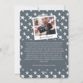 Starry Cheers Brush Script Moderne nieuwjaarsfoto Feestdagenkaart (Achterkant)