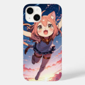 Starry Chibi Cat Case-Mate iPhone Case (Achterkant)
