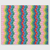 Starry Christmas stripes Cadeaupapier (Vlak)