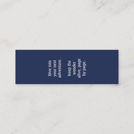 Starry Climb - Magical Adventure Bookmark Mini Visitekaartje (Achterkant)