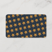 Starry Clouds Baby shower Luier Raffle Visitekaartje (Achterkant)