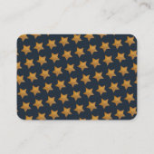 Starry Clouds Baby shower Neem een boek mee Visitekaartje (Achterkant)