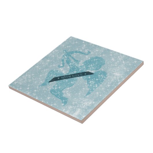 Starry Cupid Tegeltje (Zijkant)