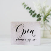 Starry Day & Night Store Window Open & Closed Sign (Staand voorkant)