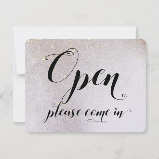 Starry Day & Night Store Window Open & Closed Sign (Voorkant)