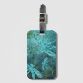 Starry Dragonfly Night Bagagelabel (Voorkant (verticaal))