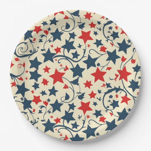 Starry Elegant 4th July Papier Bord (Voorkant)