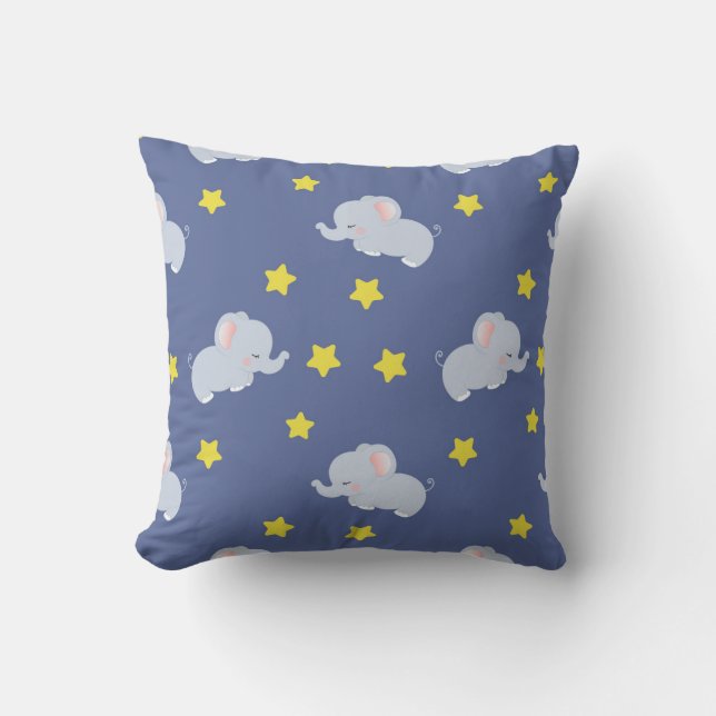 Starry Elephant Slumber Kussen (Voorkant)