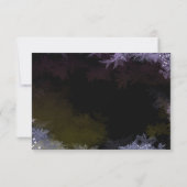 Starry Evening Forest Paars Wedding RSVP (Achterkant)