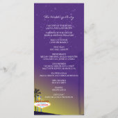 Starry Evening Las Vegas Wedding Program Programmakaart (Achterkant)