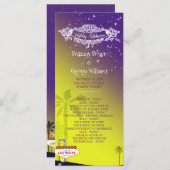 Starry Evening Las Vegas Wedding Program Programmakaart (Voorkant / Achterkant)
