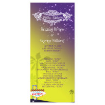 Starry Evening Las Vegas Wedding Program
