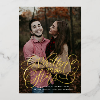 Starry-Eye Bewaar de datum Folie Uitnodiging