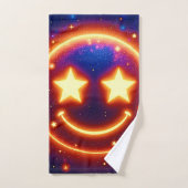 Starry-Eyed Glow Emoji Bad Handdoek (Handdoek)