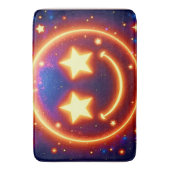 Starry-Eyed Glow Emoji Badmat (Voorkant Verticaal)