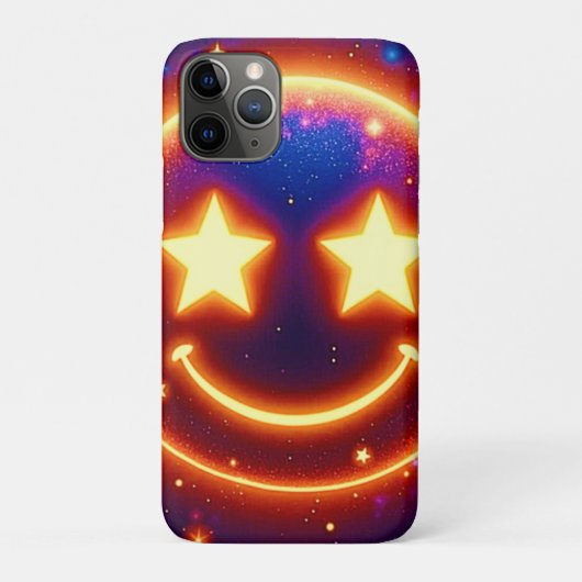 Starry-Eyed Glow Emoji Case-Mate iPhone Case (Achterkant)