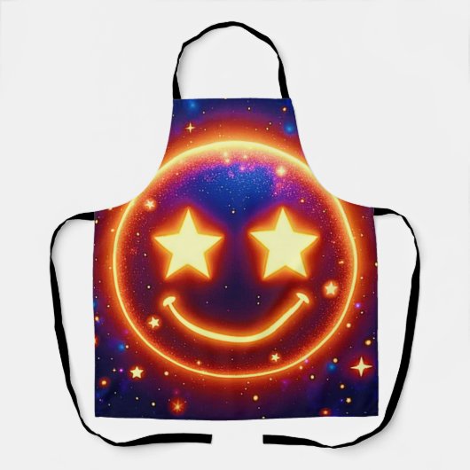 Starry-Eyed Glow Emoji Schort (Voorkant)