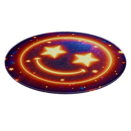 Starry-Eyed Glow Emoji Snijplank (Hoek)