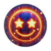 Starry-Eyed Glow Emoji Snijplank (Voorkant)
