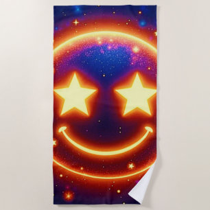Starry-Eyed Glow Emoji Strandlaken