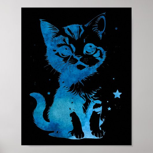 Starry Eyed Kitten Poster (Voorkant)