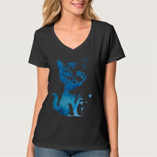 Starry Eyed Kitten T-shirt (Voorkant)