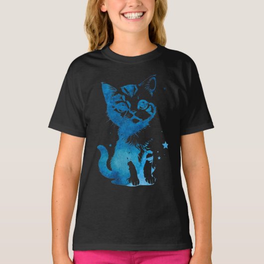 Starry Eyed Kitten T-shirt (Voorkant)