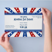 Starry Flag Memorial Day Flyer (Hand)