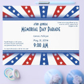 Starry Flag Memorial Day Flyer (Enkel)