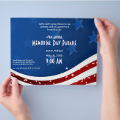 Starry Flag Memorial Day Flyer (Hand)