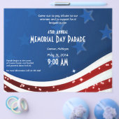Starry Flag Memorial Day Flyer (Enkel)