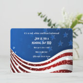 Starry Flag Memorial Day Kaart (Staand voorkant)