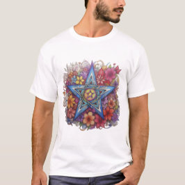 Starry Floral Radiance T-shirt