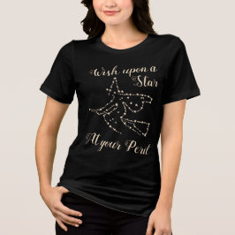 starry flying witch | Elegante Halloween Tri-Blend Shirt