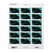 Starry Forest Business Marketing Address Label (Full Sheet)