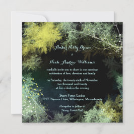 Starry Forest Magical Mysticism Wedding Kaart