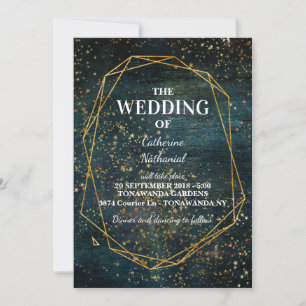 Starry Galaxy Space Stars Dream Wedding Kaart