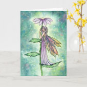 Starry Garden Spring Flower Fairy beroemd gemaakt  Kaart (Gele Bloem)