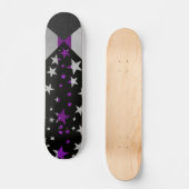 Starry Gay Pride Flag Sparkly Demisexual Glitter Persoonlijk Skateboard (Voorkant)