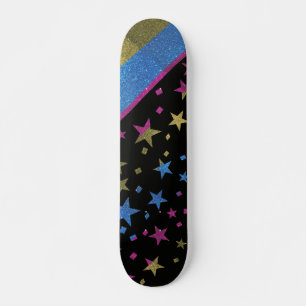 Starry Gay Pride Flag Sparkly Pansexual Glitter Persoonlijk Skateboard