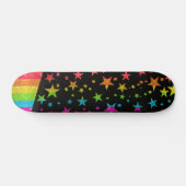 Starry Gay Pride Flag Sparkly Rainbow Glitter Persoonlijk Skateboard (Horizontaal)