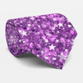 Starry Glitter Stropdas (Opgerold)