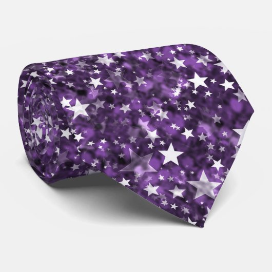 Starry Glitter Stropdas (Opgerold)
