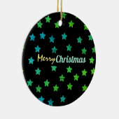 Starry Glittery Merry kerst Keramisch Ornament (Rechts)