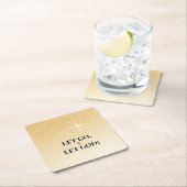 Starry Golden Cross Let Go Let God Kartonnen Onderzetters (Insitu)