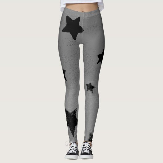 Starry grijze leggings (Voorkant)