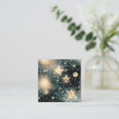 Starry Grunge Background Vierkante Visitekaartje (Staand voorkant)